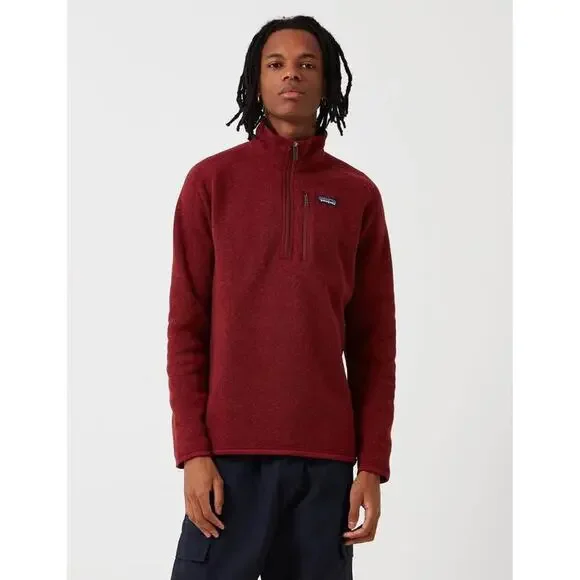 Patagonia Better Sweater Quarter-Zip Fleece Pullover - Men's - Red - Picture 4 of 5